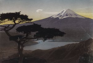 Japon, c.1912 : Mont Fuji depuis le col de Misaka