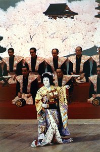 Pièce de théâtre kabuki japonaise