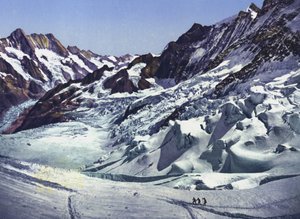 Chemin de fer de la Jungfrau, près de la station Eismeer (photo) - Photographer Swiss