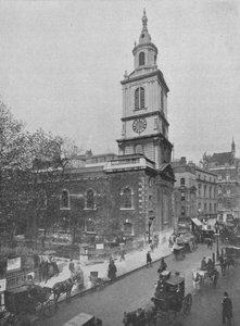 Église de St Botolph-without-Bishopsgate, City de Londres, vers 1890-1911