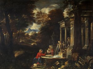 Christ et la femme de Samarie - Pier Francesco Mola