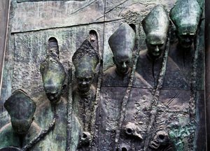 Évêques de Ljubljana, par Mirsad Begic, Cathédrale Saint-Nicolas, Ljubljana, Slovénie