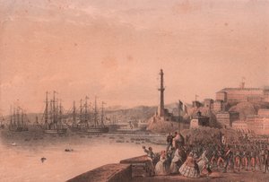 Débarquement des troupes françaises à Gênes, Ligurie - Blaise Nicolas Le Sueur