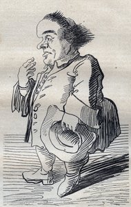 Un penseur profond - Caricature par Pier Leone Ghezzi (1674-1755) - 1740