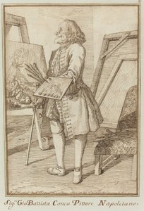 Signore Sebastiano Conca, peintre napolitain - Pier Leone Ghezzi