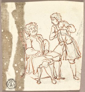Deux gentilshommes en costume du XVIIIe siècle