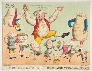 John Bull et ses amis commémorant la paix, vers 1801