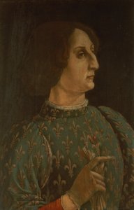 Portrait de Galeazzo Mario Sforza (1444-76) c.1471 - Piero del Pollaiolo
