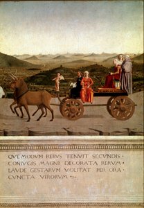 Diptyque du triomphe de Federico da Montefeltro et Battista Sforza (détail)