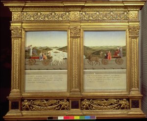 Les Triomphes du duc Federico da Montefeltro (1422-82) et Battista Sforza, c.1465