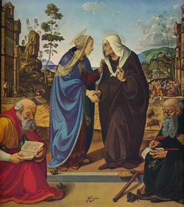 La Visitation avec les Saints Nicolas et Antoine Abbé, vers 1489-1490