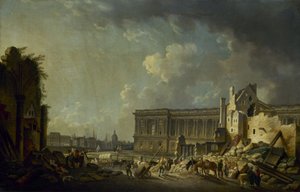 Dégagement de la colonnade du Louvre, ca. 1756