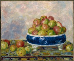 Pommes dans un plat