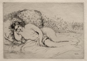 Femme nue couchée - Pierre-Auguste Renoir