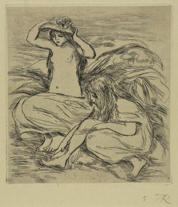 Les Deux Baigneuses - Pierre-Auguste Renoir
