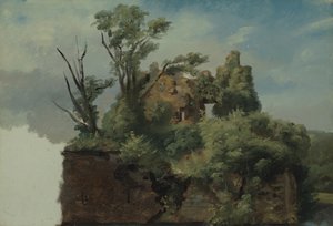 Paysage avec ruines