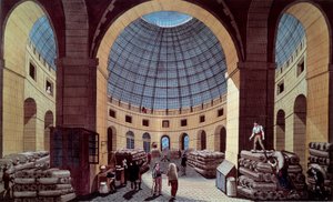 Vue de la Halle au blé, située sur l