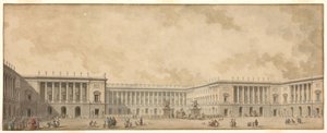 Premier projet de reconstruction du Palais de Versailles présenté au roi Louis XVI, vers 1785 - Pierre Adrien Paris