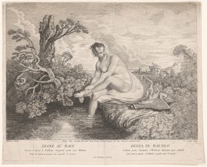 Le bain de Diane - Pierre Alexandre Aveline