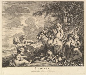 La Fête de Bacchus, vers 1738 - Pierre Alexandre Aveline