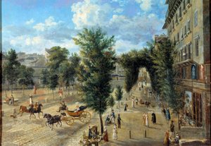 Le Boulevard des Capucines et la rue basse du rempart