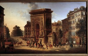 La porte Saint-Denis. Vue de Paris