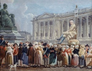 Exposition de Pierre Nicolas Perrin sur la place de la Révolution, le 29 vendémiaire, vers 1793