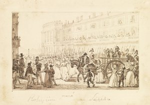 Robespierre et ses complices conduits à leur exécution