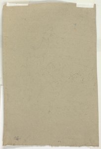 Esquisse de la cime des arbres et de la figure - Pierre Antoine Mongin