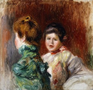 Esquisse, deux têtes de femmes, 1895 - Pierre Auguste Renoir