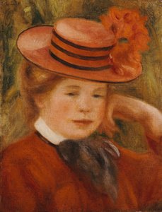 Jeune fille avec un chapeau rouge, 1899
