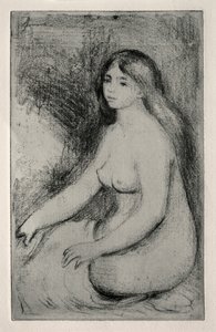 Baigneuse assise