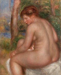Baigneuse vue de trois quarts