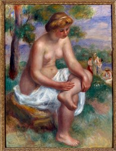 Baigneuse assise dans un paysage appelée Eurydice (peinture de Pierre Auguste Renoir)