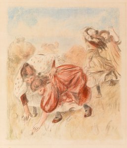 Enfants jouant à la balle