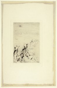 Enfants sur la plage, Berneval - Pierre Auguste Renoir