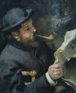 Claude Monet (1840-1926) lisant un journal, 1872