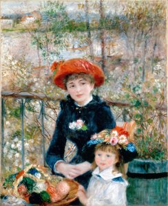 Sur la terrasse - Pierre Auguste Renoir
