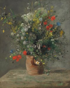 Fleurs dans un vase, c.1866 - Pierre Auguste Renoir