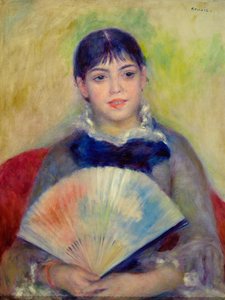Fille avec un éventail