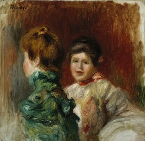 Têtes de deux femmes, vers 1895 - Pierre Auguste Renoir