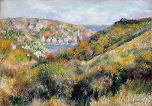 Collines autour de la baie de Moulin Huet, Guernesey, 1883 - Pierre Auguste Renoir