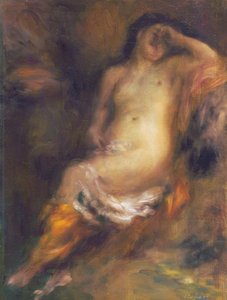 Baigneuse endormie
