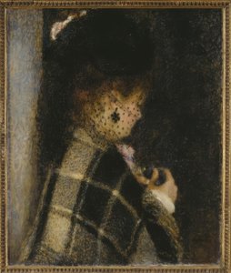 Jeune femme à la voilette - Pierre Auguste Renoir