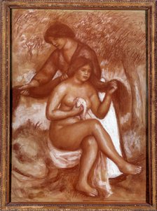 La coiffure ou la toilette de la baigneuse