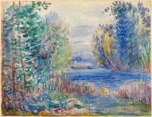 Paysage de rivière - Pierre Auguste Renoir