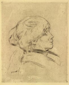 Portrait de Berthe Morisot - Pierre Auguste Renoir