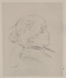 Portrait de Berthe Morisot - Pierre Auguste Renoir