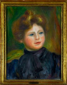 Portrait de femme. Peinture de Pierre Auguste Renoir (1916) - Pierre Auguste Renoir