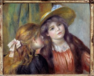 Portrait de deux filles - Pierre Auguste Renoir